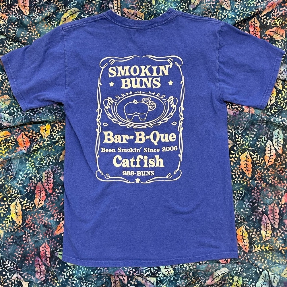 Smokin’ Buns BBQ –Catfish Jacksonville ArkansasT-Shirt Size Small